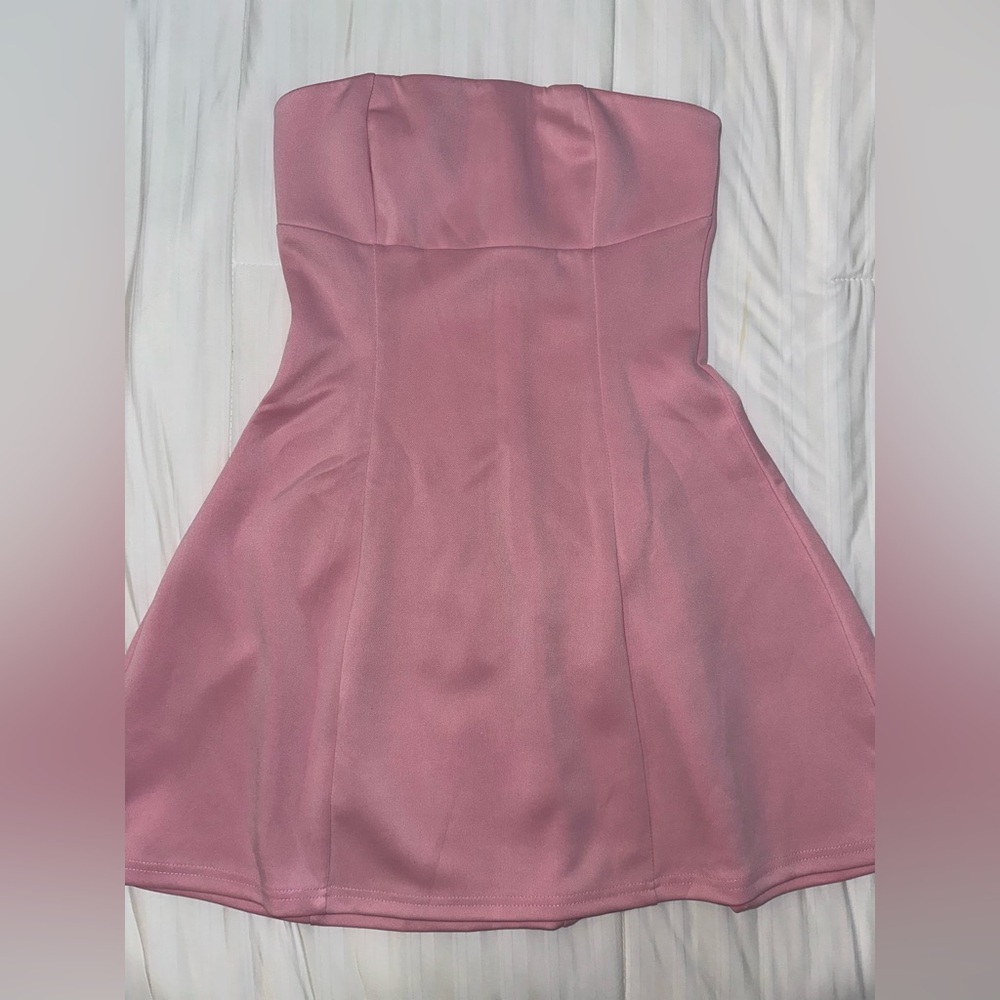 Light Pink Tube Top Dress